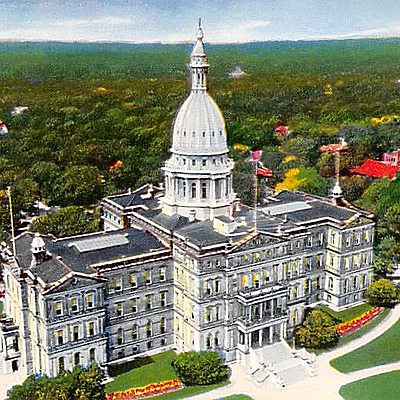 Michigan State Capitol by Hiawatha Card Co.