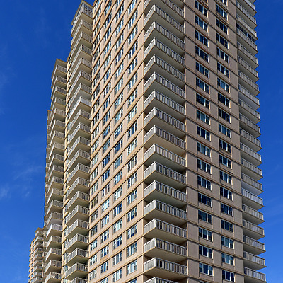Mediterranean Towers West by John W. Cahill