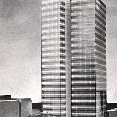 Worcester Plaza by Kevin Roche John Dinkeloo & Associates
