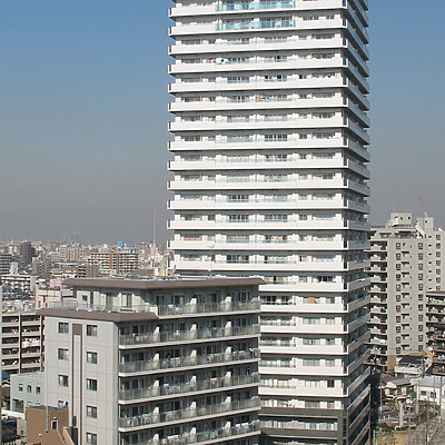 Park Side Tower Cosmos Kawaguchi Station Front by Kevin Hemphill
