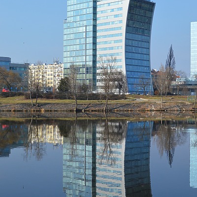 Lighthouse Vltava Waterfront Towers by Huopa