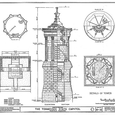 Tennessee State Capitol by Historic American Buildings Survey