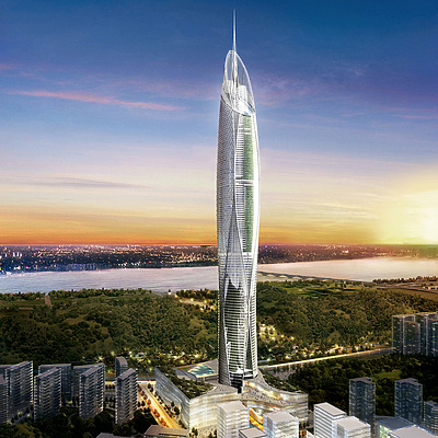 Seoul Light DMC Tower by Skidmore, Owings & Merrill