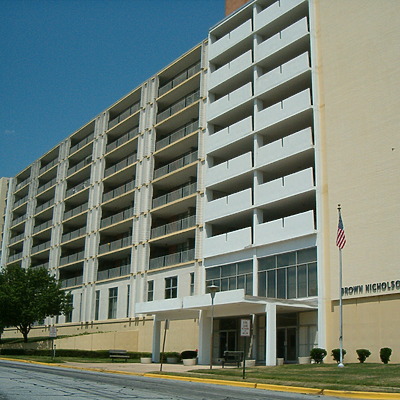 Brown Nicholson Terrace Apartments by Rodney Gunn