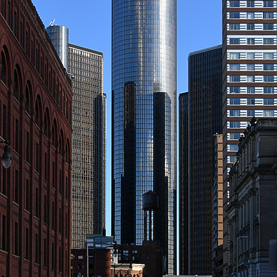 Detroit Marriott at the Renaissance Center by John W. Cahill
