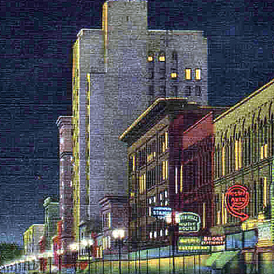 Comerica Bank Building by Curteich