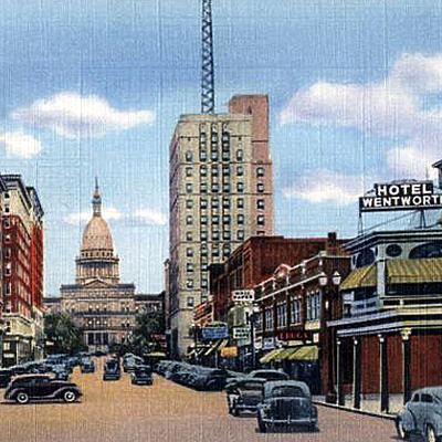 Comerica Bank Building by Curt Teich & Co.