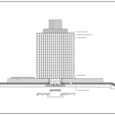 Marshall Space Flight Center Headquarters Building by Historic American Buildings Survey/ Jobie Hill