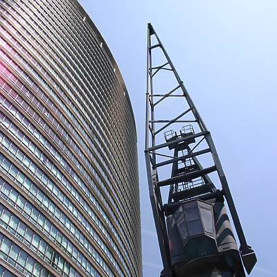 No.1 West India Quay by Tristram Compton