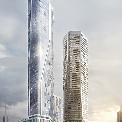 FOUR Frankfurt - Tower 1 by UNStudio