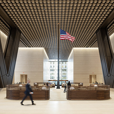 JPMorganChase World Headquarters by Nigel Young, courtesy of Foster + Partners