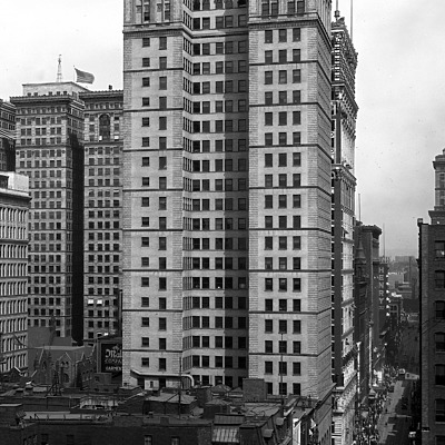First National Bank Building by Library of Congress, Prints and Photographs Division, Detroit Publishing Company