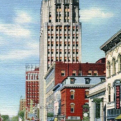 Jackson County Tower Building by Curteich