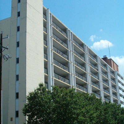 Brown Nicholson Terrace Apartments by Rodney Gunn