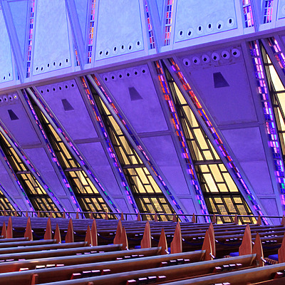 United States Air Force Academy Cadet Chapel by Daniel Kieckhefer