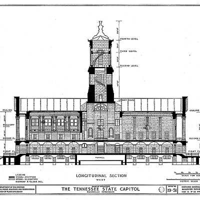 Tennessee State Capitol by Historic American Buildings Survey
