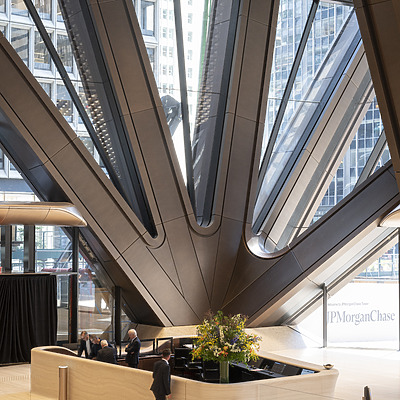 JPMorganChase World Headquarters by Nigel Young, courtesy of Foster + Partners