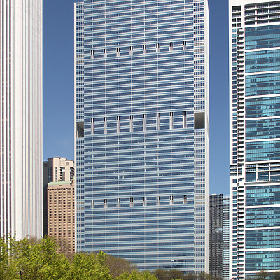 Blue Cross-Blue Shield Tower by Daniel Kieckhefer