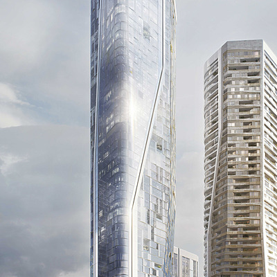 FOUR Frankfurt - Tower 1 by Groß & Partner / UNStudio