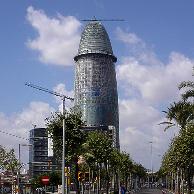Torre Agbar by Cesar Serrano