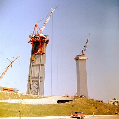 Gateway Arch by Arthur Witman Photograph Collection (State Historical Society of Missour)
