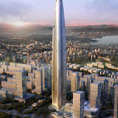 Wuhan Greenland Center by Adrian Smith + Gordon Gill Architecture LLP
