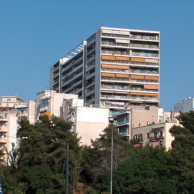 Tower in Kato Patissia by Gregory Maloukos