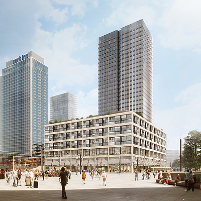 Hochhaus am Alexanderplatz by Sauerbruch Hutton
