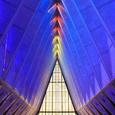 United States Air Force Academy Cadet Chapel by Daniel Kieckhefer