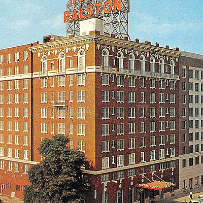 Ralston Towers by Natural Color Post Card Co.