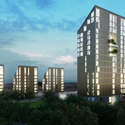 Mjøstårnet by Voll Arkitekter