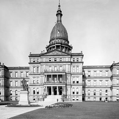 Michigan State Capitol by Library of Congress, Prints and Photographs Division, Detroit Publishing Company
