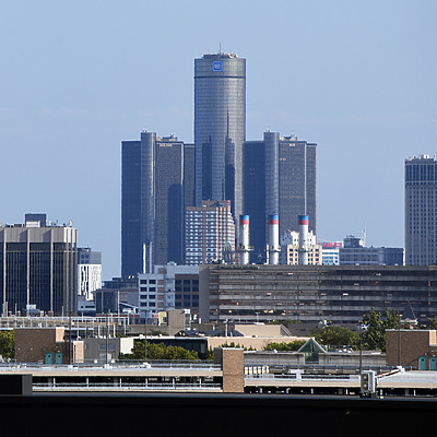 Detroit Marriott at the Renaissance Center by John W. Cahill