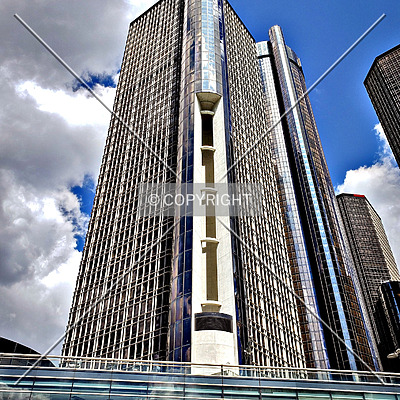 Renaissance Center 400 Tower by Ryan Hildebrand