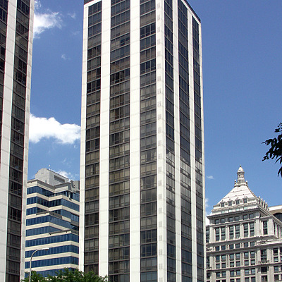 Twin Towers 1 by Marshall Gerometta