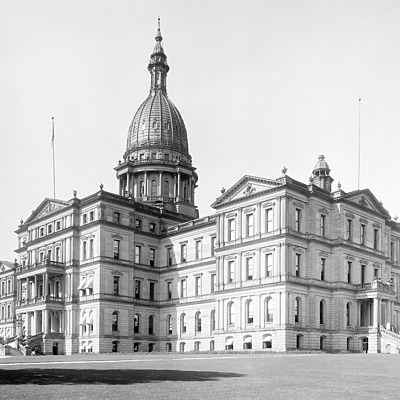 Michigan State Capitol by Library of Congress, Prints and Photographs Division, Detroit Publishing Company