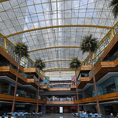 Detroit Marriott at the Renaissance Center by John W. Cahill