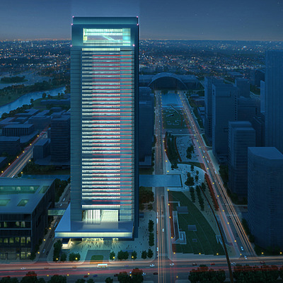 Global Shipping Plaza by Nikken Sekkei