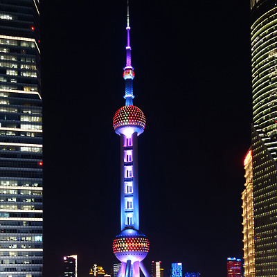 Oriental Pearl TV Tower by Marshall Gerometta