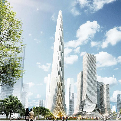 Rose Rock International Finance Center by Bjarke Ingels Group