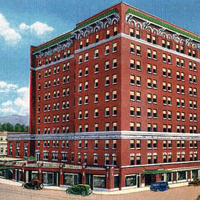 John Sevier Center by Asheville Post Card Co.