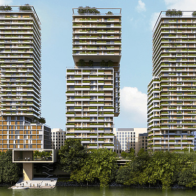 Triiiple Tower II by Henke Schreieck Architekten
