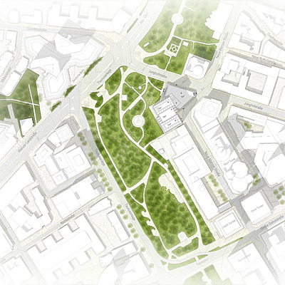 Hochhauskomplex Neue Mainzer Straße by KSP Engel und Zimmermann