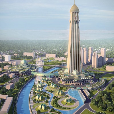 Akhmat Tower by Adrian Smith + Gordon Gill Architecture