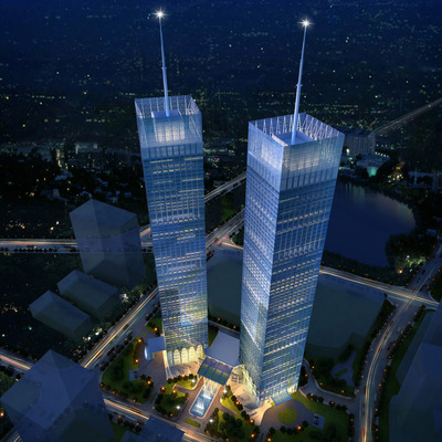Huaguoyuan Tower 1 by LWK & Partners Architects