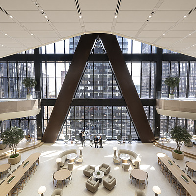 JPMorganChase World Headquarters by Nigel Young, courtesy of Foster + Partners