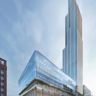 Hudson's Site Redevelopment Tower by Bedrock Detroit LLC