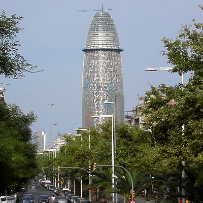 Torre Agbar by Cesar Serrano