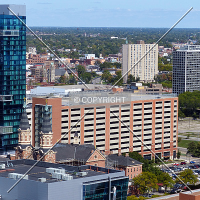 Greektown Casino Hotel Parking Garage by Nate Lindsey