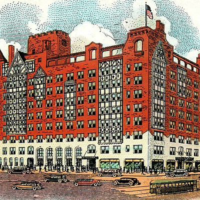 Irvin Cobb Apartments by Curt Teich & Co.